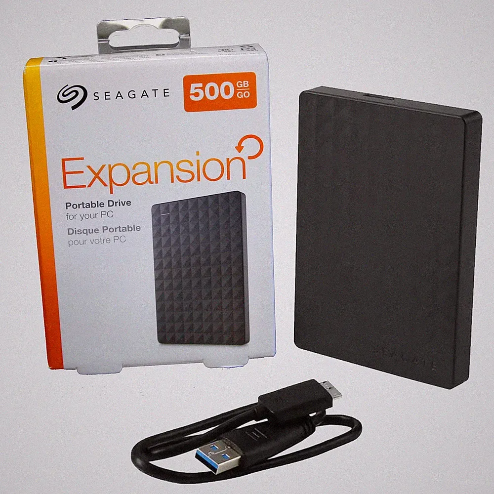 Seagate 500GB Expansion Portable Drive for PC USB Black (STEA500400)